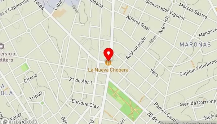 mapa de Pizzería Stitch Bar en Montevideo