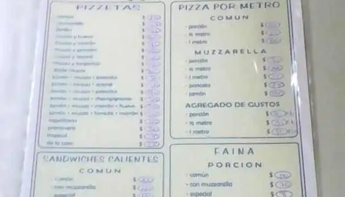 Pizzeria Y Bar El Coliseo Menu - Bar