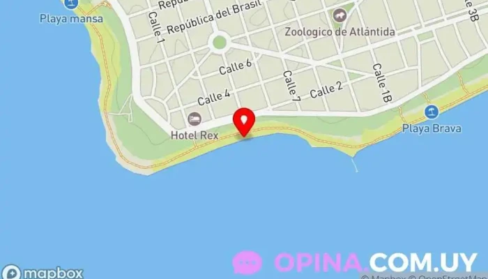 mapa de Playa Brava playa en Departamento de Canelones