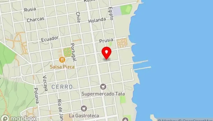 mapa de Plaza cuba Bar en Montevideo