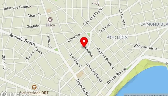 mapa de Pocitos  en Montevideo