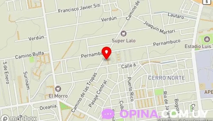 mapa de Policlinica La Paloma | Montevideo Salud Hospital en Montevideo