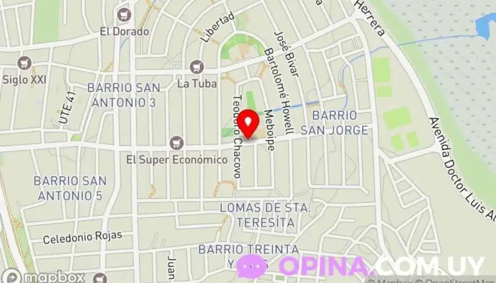 mapa de Policlinica Municipal Salud y bienestar en Maldonado