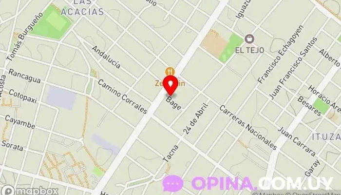 mapa de Policlinica Republica De Chile Hospital en Montevideo