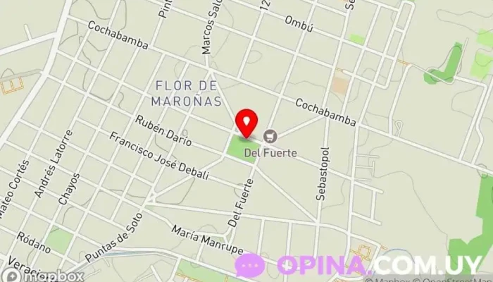 mapa de Policlínica Solidaridad Centro de salud comunitario en Montevideo