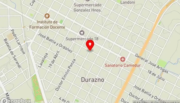 mapa de Pollos y algo mas Restaurante en Durazno