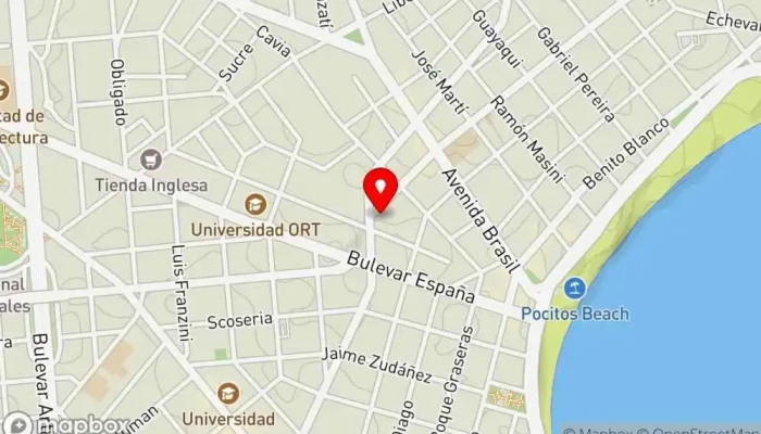 mapa de Polo Bamba Restaurante, Bar, Cafetería en Montevideo