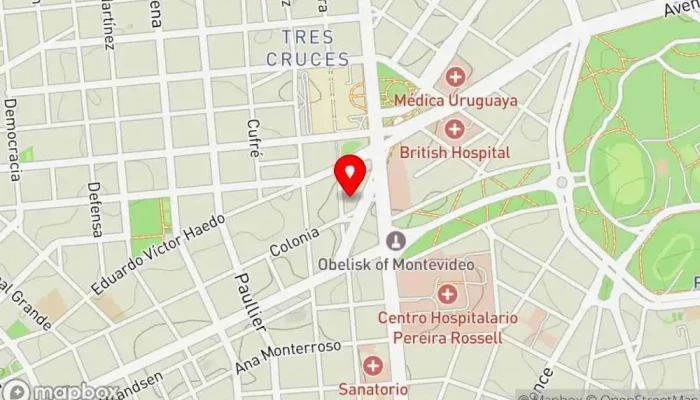 mapa de Pool Bar Pub en Montevideo