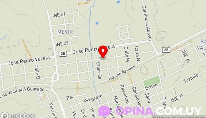 mapa de Por Una Nueva Flor Vivero en Guichón