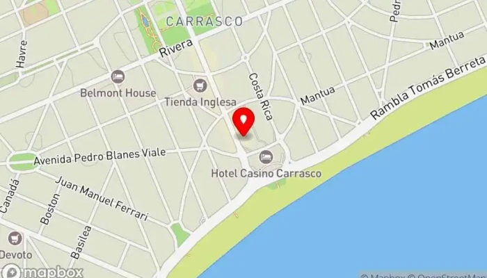 mapa de Porto Vanila Cafetería en Montevideo