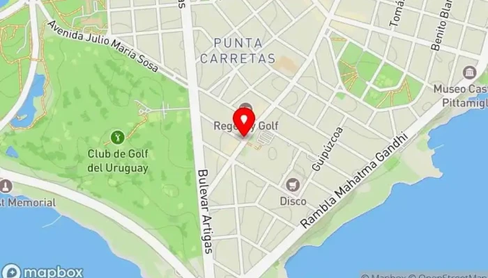 mapa de Porto Vanila Cafetería en Montevideo