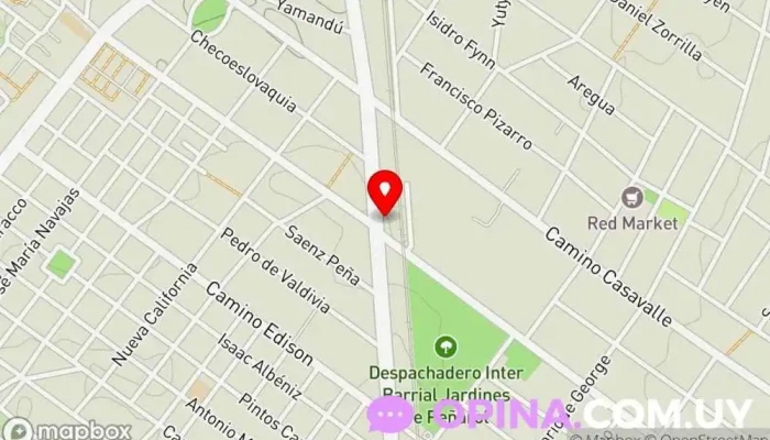 mapa de PORTUM INMOBILIARIO Agentes inmobiliarios en Montevideo