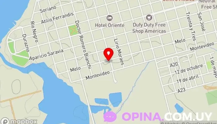 mapa de Posada 1829 Casa rural en Bella Unión