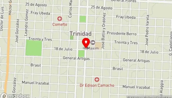 mapa de Posada Solar del Cazador- Paladar Cubano Restaurante en Trinidad