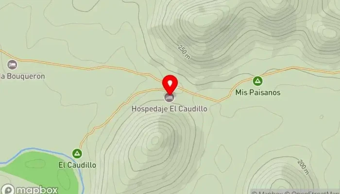 mapa de Posada y camping El Caudillo Posada en Sierra de Lunarejo