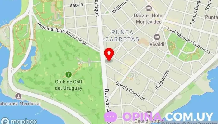 mapa de Positano Inmobiliaria Agencia inmobiliaria en Montevideo