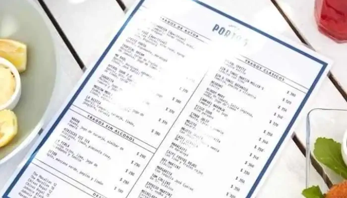 Posto 5:  Menu - Restaurante