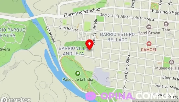 mapa de Power Gym melo Club deportivo en Melo