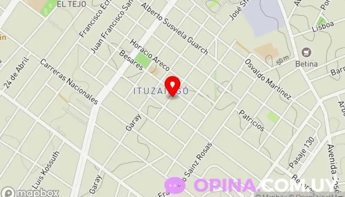 mapa de PPM (Papeles por mayor) Tienda de artículos para el hogar en Montevideo