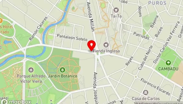 mapa de Prado Food Bar en Montevideo