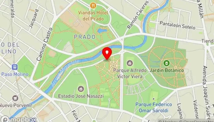 mapa de Prado  en Montevideo