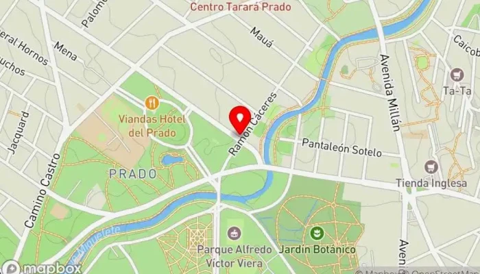 mapa de PradoBar Bar con música en directo, Bar restaurante en Montevideo