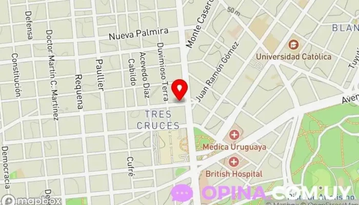 mapa de Prema Instituto de Formación Escuela en Montevideo