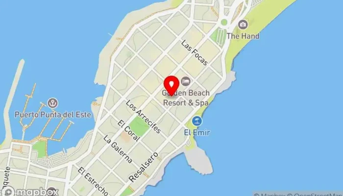 mapa de Prêt Punta del Este Restaurante en Punta del Este