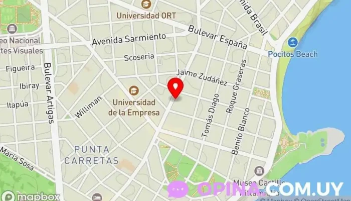 mapa de Privilege Esteticista facial, Complejo hotelero, Clínica dermatológica, Centro de salud y bienestar en Montevideo