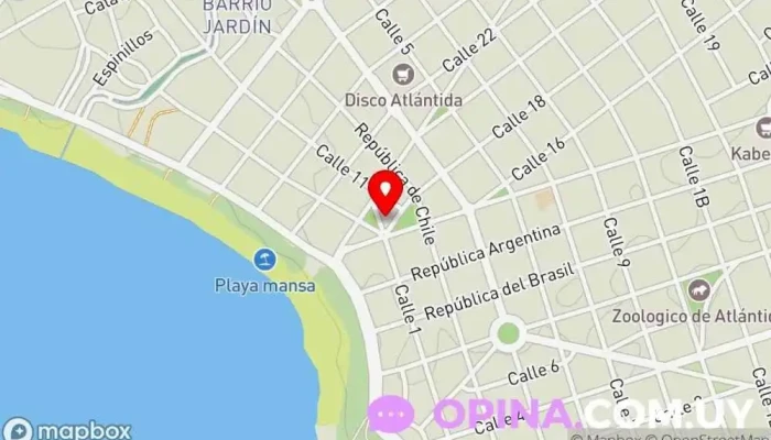 mapa de Pro Pilates Studio Centro de pilates en Atlántida