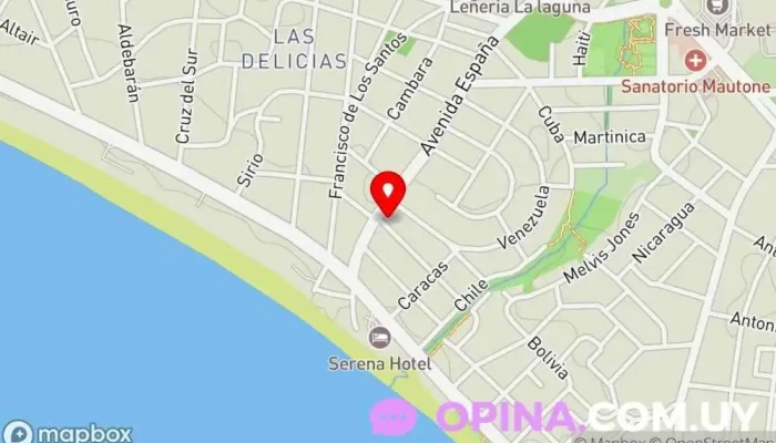 mapa de Proactive Fisioterapia Fisioterapeuta en Punta del Este