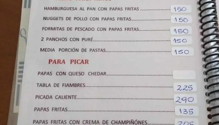 Pronto Plaza:  Menu - Cafetería