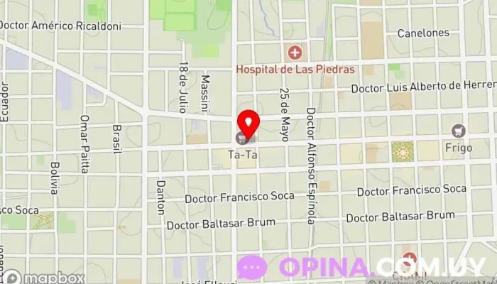 mapa de Propiedades Villar Cúneo Agentes inmobiliarios en Las Piedras