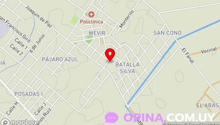 mapa de Proyecto Juntos Sociedad de viviendas en Rio Branco