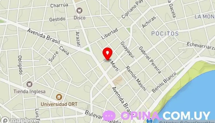 mapa de Psicoclinica Clínica psiquiátrica en Montevideo