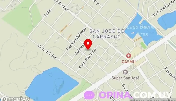 mapa de Psicóloga Agustina Pinato Psicólogo, Clínica psiquiátrica en Ciudad de la Costa