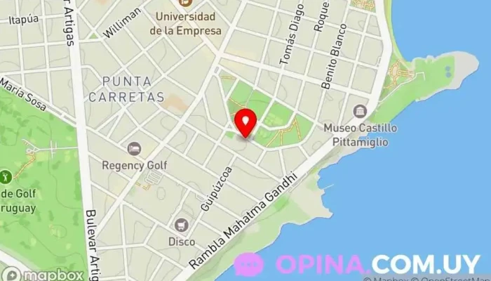 mapa de Psicologa Agustina Pirez Psicoterapeuta en Montevideo