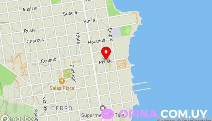 mapa de Psicóloga Andrea Seoane Psicólogo en Montevideo