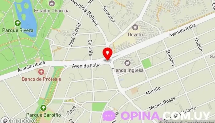 mapa de Psicóloga Infantil y Adultos Fernanda Altolaguirre Psicólogo en Montevideo