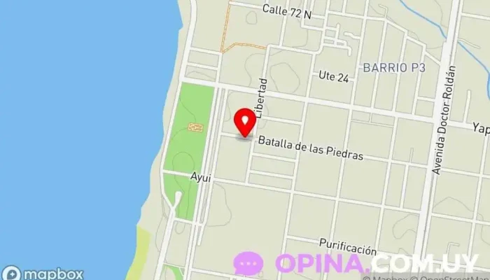 mapa de Psicóloga Katerinne Reca Psicólogo en Paysandú