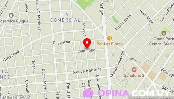 mapa de Psicóloga Lía Moreira Psicoterapeuta, Psicólogo en Montevideo