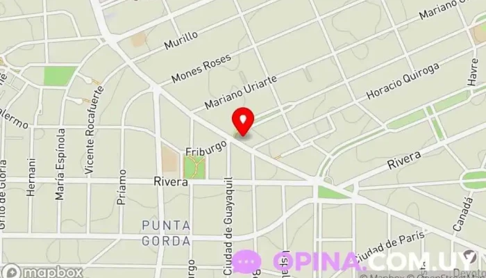 mapa de Psicóloga Lic. Laura Pretini Psicoterapeuta en Montevideo