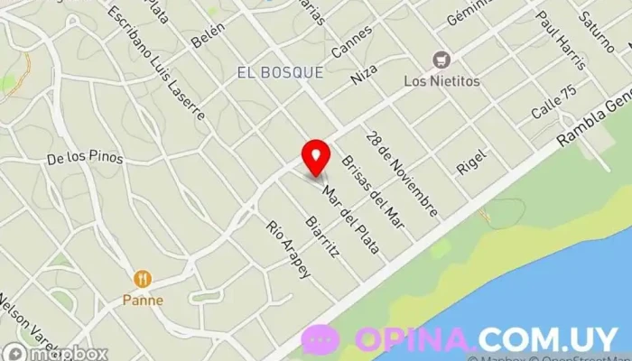 mapa de Psicóloga Lucía Sosa Servicio de salud mental en Ciudad de la Costa