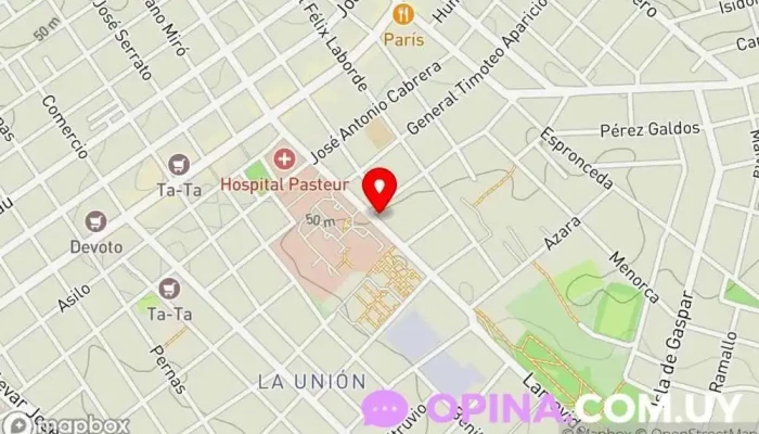mapa de Psicóloga María Daghero Psicoterapeuta en Montevideo