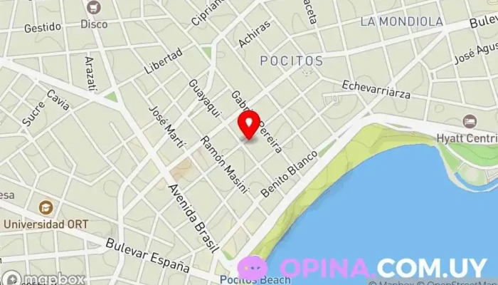 mapa de Psicóloga Melina Pérez Ponce Psicólogo en Montevideo