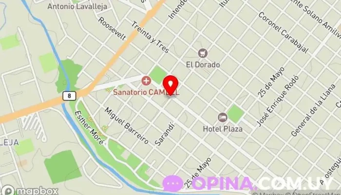mapa de Psicóloga Valentina Domínguez Psicólogo en Minas
