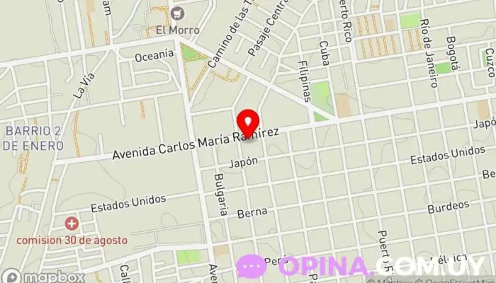 mapa de Psicólogo Diego Klimavicius Psicólogo, Psicólogo infantil, Psicoterapeuta en Montevideo