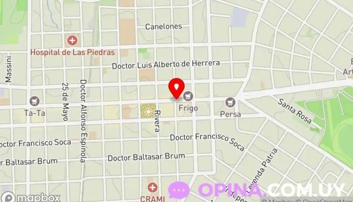 mapa de Psicologo Pablo A. Núñez Servicio de salud mental en Las Piedras