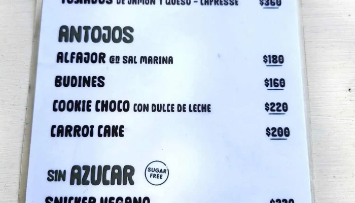 Pueblo Caffe:  Menu