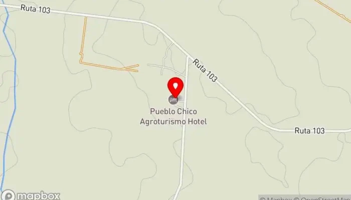 mapa de Pueblo Chico Agroturismo Restaurante, Parrilla, Salón para eventos, Hotel, Piscina en Costa Azul